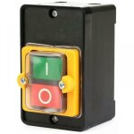 Cyslmuk - 1pc commutateur � bouton poussoir, interrupteur de commande de puissance �tanche monophas� ...