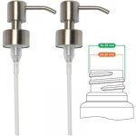 2 pièces - 28 mm pompe de rechange pour distributeur de savon liquide - acier inoxydable, inox à finition ... 2 pièces - 28 mm pompe de rechange pour distributeur de savon liquide - acier inoxydable, inox à finition ...