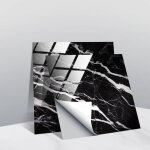 20 pi�ces autocollants de carrelage en marbre pour cuisine, salle de bain, dosseret, pvc, �tanche, r�sistant ...