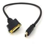 25cm, cble adaptateur hdmi vers dvi - hdmi mle vers dvi femelle 24 + 5 - 1080p full hd hdtv 1920 x ...