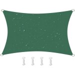 2m x 2m waterproof sun shade sail canopy effectively 95% uv block, oxford fabric, for patio, balconies, ...