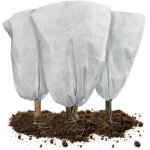 Lot de 3 housse hivernage plante avec cordon polypropyl�me 80g / m� , 80x100cm, blanc