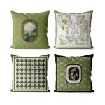 Lot de 4 45x45 housses de coussin taie d'oreiller dcoratif canap pour chambre, canap, chaise, lit, ...