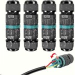 Cyslmuk - 4 pcs connecteur Électrique Étanches ip68 - raccord de cable 3 fils boîte de derivation Étanche ... Cyslmuk - 4 pcs connecteur Électrique Étanches ip68 - raccord de cable 3 fils boîte de derivation Étanche ...