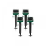 Lot de 4 rpulsifs solaires  ultrasons, rpulsif anti - taupes solaire souris repeller exterieur pour ...
