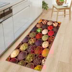 Cyslmuk - 40 x 120 cm tapis de cuisine srie pices et vaisselle tapis de cuisine antidrapant devant ...