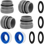 Adaptateur tuyau piscine 4 pièces 4560 raccord de pompe à piscine connecteur de tuyau de piscines 40 ... Adaptateur tuyau piscine 4 pièces 4560 raccord de pompe à piscine connecteur de tuyau de piscines 40 ...
