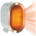 Cyslmuk - aérotherme de salle de bain, mini radiateur portable en céramique, radiateur électrique silencieux, ... Cyslmuk - aérotherme de salle de bain, mini radiateur portable en céramique, radiateur électrique silencieux, ...