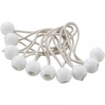Cyslmuk - attaches rapides pour b�ches, 10 cordons blancs [200mm] pour ranger les fixations de tente ...
