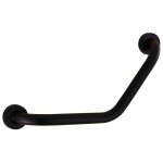 Barre d'appui de salle de bain barre de maintien douche en acier inoxydable barre de securite, noir