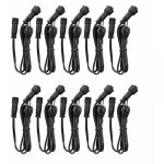 Cyslmuk - cable rallonge, 10 pack, pour spots led encastrables, etanche ip67, 1m / 3. 3ft, 2pin, avec ...