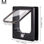 Chati�re, chati�re �tanche avec verrouillage rotatif � quatre voies, adapt�e aux chats, petits chiens, ...