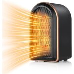Cyslmuk - chauffage d'appoint lectrique, radiateur soufflant cramique ptc 1200 w avec thermostat, 2 ...