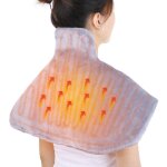 Cyslmuk - coussin chauffant lectrique pour la nuque et les paules, contrle de la temprature couverture ...