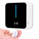 Distributeur savon automatique mural, distributeur savon cran lcd affichant la temprature ambiante ...