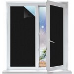 Film bloquant la lumi�re, autocollant en verre imperm�able et opaque adapt� aux fen�tres, bureaux, maisons, ...