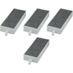 Cyslmuk - filtre  charbon longue dure pour siemens hz9vrcr0 et bosch hez9vrud0 (pack de 4)