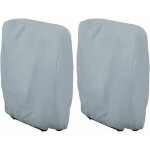 Housse de protection pour chaise longue pliante (gris) w71h110cm, 2 pices housse transat jardin anti ...