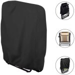 Housse de protection pour chaise longue pliante (noir) w71h110cm, 1 pices housse transat jardin anti ...