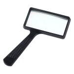 Loupe de poche, loupe rectangulaire, lentille en verre anti - rayures, adapte  la lecture, aux loisirs, ...