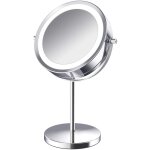 Miroir cosm�tique grossissant �clair� rotatif � 360�, miroir cosm�tique grossissant 10x, miroir cosm�tique ...