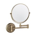 Miroir de salle de bain mural rotatif double face de 6 pouces, pliable et r�tractable, grossissement ...