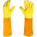 Paire de gants de jardinage protection cuir gants de jardinage pour les Épines et ronces et gants de ... Paire de gants de jardinage protection cuir gants de jardinage pour les Épines et ronces et gants de ...