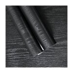 Cyslmuk - papier autocollant pour meubles noir 45x300 cm autocollant mural en pvc dcoration pour cuisine ...