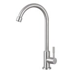 Cyslmuk - robinet de cuisine froide simple, lavabo en acier inoxydable, vier, piscine  linge, purificateur ...
