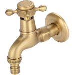 Robinet de jardin robinet machine  laver robinet d'eau en laiton massif vintage robinet mural robinets ...