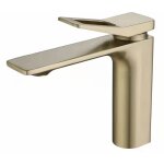 Cyslmuk - robinet de lavabo, or robinet de salle de bain, inox 304 bross, robinet de lavabo anticalcaire, ...