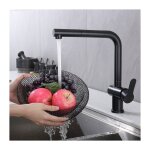 Robinet mitigeur de cuisine avec bec extractible, robinet d'�vier pivotant � 360 �, robinet de cuisine ...