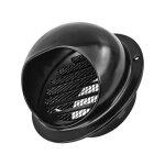 Rond grille de ventilation décoration murale hotte, noir grille d'aération ronde en acier inoxydable, ... Rond grille de ventilation décoration murale hotte, noir grille d'aération ronde en acier inoxydable, ...