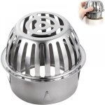 Siphon sol convexe en acier inoxydable, 1 pcs drain goutti�res filtrantes, filtre de goutti�re en acier ...