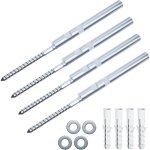 Cyslmuk - supports d'�tag�re flottants (4 pi�ces) ? supports d'�tag�re flottants en bois argent� cach�s ...