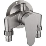 Cyslmuk - sus 304 robinet de douche expos� en acier inoxydable avec interrupteur de soupape de commande ...