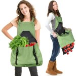 Tablier de r�colte (vert), sac en toile pour la cueillette des fruits - tablier de r�colte ajustable ...