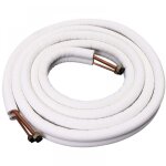 Cyslmuk - tuyau en cuivre isol� 1 / 4 '' 3 / 8 '' climatiseur tuyaux raccords paire tube de bobine - ...
