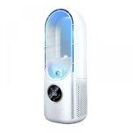Cyslmuk - ventilateur electrique de refroidissement portable sans feuilles 6 vitesses climatiseur minuterie ...