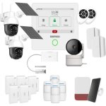Daewoo pack alarme connectée wifi / gsm touch 4, 3 pouces am504 - système sans fil et sans abonnement, ... Daewoo pack alarme connectée wifi / gsm touch 4, 3 pouces am504 - système sans fil et sans abonnement, ...