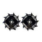 Paire de roues mtalliques 4. 00 - 8 axe 32 mm pour motoculteur toute marque ? daewoo daacc - 116 - 23 ...