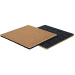 Dalle en caoutchouc 50 x 50 cm - epaisseur 55 mm - résistant aux uv - beige Dalle en caoutchouc 50 x 50 cm - epaisseur 55 mm - résistant aux uv - beige