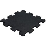 Dalle caoutchouc puzzle avec surface en epdm 25 mm - noir (ral 9004) - cfl - s1 - pi�ce centrale