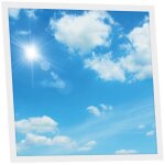 Dalle led imprime 60x60 cm - motif ciel lumineux - lumire blanc neutre 4000k - panneau lumineux pour ...