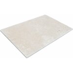 Stone by stone - dalles et pavs travertin 1er choix - crme - 40, 6x61x3cm - vieilli - (1 m)