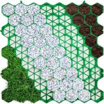 Dalle stabilisatrice paddock vert 50 x 50 cm