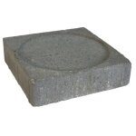 Dalle stabilisatrice pour plot - b�ton - 24 x 24 x 6 cm -