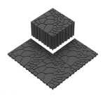 Dalles de terrasse imitation pierre 30 cm, module embo�table � monter soi - m�me, pose facile et rapide, ...