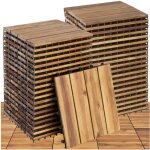 Tectake - dalles de terrasse tabula 4 lames - 40