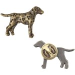 Dalmatien, dalmatien pointer i - broche chien plaque argent, pingle lgante, bijoux de revers de la ...